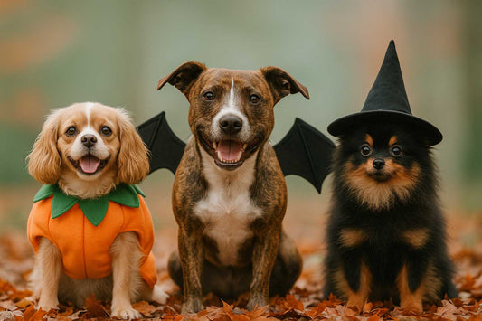 Dogs dressed up for Halloween